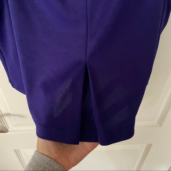 Purple Cropped Tank top Blouse - Picture 2 of 5